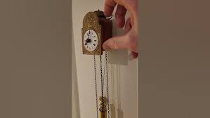 a charming small South German Black Forest striking Sorg wall clock, circa  1840. #antique#clock