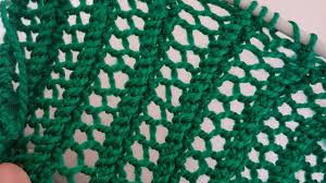 Kolay Ajurlu File Orgu Atki Sal Easy Lace Knitted Scarf Youtube Desenler Orgu Orgu Desenleri