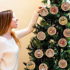 Farmhouse Christmas Tree Decorations Buy 27 Pieces Wooden Christmas Ornaments Round Wooden Farmhouse Christmas Ornaments Rustic Xmas Tree Ornaments Christmas Tree Decorations Country Modern Wood Hanging Decor For Mantel Fireplace Window Door Online In India B09gyh1wb6