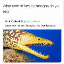 Eel Lasagna Scary Lasagna Ifunny