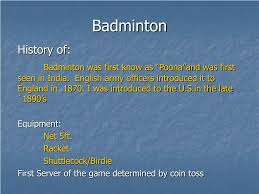 Bulu tangkis, jakarta timur,condet batu ampar. Ppt Badminton Powerpoint Presentation Free Download Id 3119415