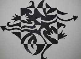 Notan Paper Mask Positive And Negative Space 7th And 8th Grade Art Lessons 6th Grade Art Art Room