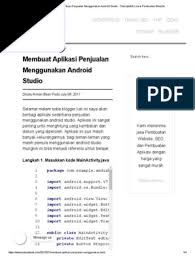 Membuat aplikasi kasir android studio. Membuat Aplikasi Penjualan Menggunakan Android Studio Tutorialswb Jasa Pembuatan Website Pdf