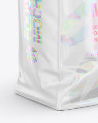 Download Glossy Food Bag Mockup Half Side View In Bag Sack Mockups On Yellow Images Object Mockups