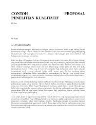 Contoh Proposal Penelitian