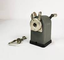 Vintage metal and plastic table sharpener, Swifty, Germany 1960