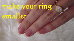 Diy Resize Ring Smaller How To Make A Ring Smaller Lifehack Resize A Make A Ring Smaller How To Make Rings Small Wedding Rings