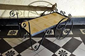 Darüber hinaus bieten wir fliesen in den optiken: Vintage Blumentisch Wagen Schmiedeeisen Fliesen Shop Kusera