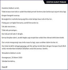 Contoh surat pribadi untuk orang tua 2. 22 Contoh Surat Pribadi Singkat Untuk Sahabat Guru Ortu Surat Guru Perasaan