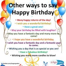 Short Birthday Wishes For Teacher In English Eage Spoken English On Instagram Other Ways To Say Happy Birthday Wish You A Wonderful Birthd Other Ways To Say Learn English Words Learn English Vocabulary