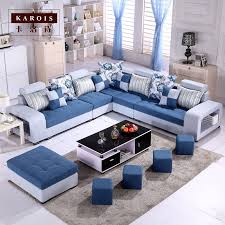 Hot Selling Cheap Modern Fabric Sofa Set Living Room Furniture Fabric U Shape Sleeping Sectionals Blue Set Alsupersales In 2020 Corner Sofa Design Living Room Sofa Set Living Room Sofa Design