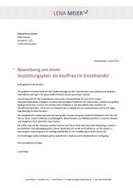 „die möglichkeit, meine ausbildung in einem traditionsunternehmen wie ihrem zu absolvieren, erfüllt mich schon heute mit großer vorfreude. Bewerbungsmuster Einzelhandelskaufmann Kostenlos