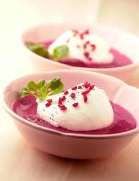 Recette Emulsion De Betterave œufs A La Neige Cuisine Madame Figaro