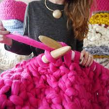 Get your a/w wardobe on lock. Knit Kit Knit Your Own Giant Blanket Lauren Aston Designs