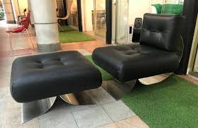 Sessel Hocker Schlafsessel Cardini Uno Grau Meliert Ledersessel Braun Design Chesterfield Sofa Leder Grun Le Sessel Sessel Mit Hocker Ledersessel Braun