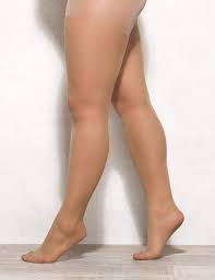 Dressbarn Plus Size Sheer Control Top Pantyhose Bonitas Piernas Piernas Estilo