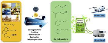 Hydrogen Free Process To Convert Lipids Into Bio Jet Fuel And Green Diesel Over Niobium Phosphate Catalyst In One Step Sciencedirect