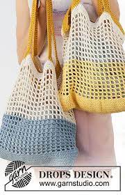 Going on a surf trip and need a bag. Easy Crochet Mesh Bag Free Pattern Knit And Crochet Daily Free Crochet Bag Crochet Market Bag Drops Design