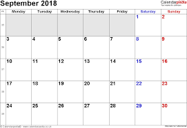 Pin On September 2018 Calendar