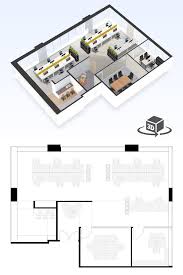 Small Office Floor Plan In Interactive 3d Get Your Own 3d Model Today At Http Planto3d Com Office Floor Plan Office Layout Office Layout Plan