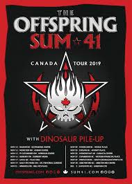 The Offspring And Sum 41 Plan 2019 Tour Dates Ticket