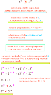 Chiar dacă puterile reprezintă, în general, numere mari, totuşi cu ele se pot efectua diferite calcule. Compararea Puterilor Cu Baze Diferite È™i ExponenÈ›i DiferiÈ›i