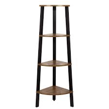 It's gray painted wood installed over your toilet, and it has. Meerveil Corner Shelf Unit Wooden Corner Shelves For Bathroom Living Room Bedroom Kitchen 4 Tier Ladder Shelf Industrial Rustic Furniture Corner Bookcase Brown And Black Buy Online In Bolivia At Desertcart Bo Productid