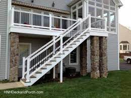 Hnh Deck And Porch Gallery Deck Steps In 2021 Deck Staircase Deck Steps Deck Stair Railing