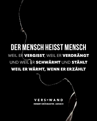 (p) 2011 the copyright in this audiovisual recording is owned by grönland under exclusive licence to emi music germany gmbh & co. Der Mensch Heisst Mensch Weil Er Vergisst Weil Er Verdrangt Und Weil Er Schwarmt Und Stahlt Weil Er Warmt Wenn Er Erzahlt Herbert Gronemeyer Visual Statements