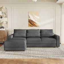 L Shaped Couch 3 Seater Recliner Sofa
