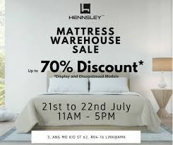 Some advertised items are priced at everyday low prices, others are sale prices. Upgrade Your Bed With Hennsley Mattress Warehouse Sale Happening This Weekend 21 22 July Great Deals Singapore