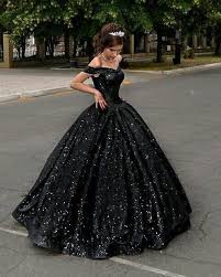 Brilliant Sequin Sweetheart Neckline Floor Length A Line Evening Dresses Ml3186 In 2020 Black Ball Gown Gowns Black Prom Dresses