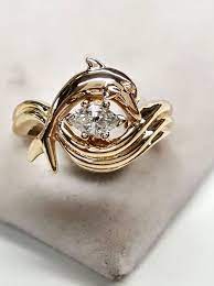 Dolphin Engagement Ring Quot Independence Day Quot Style Marquise Cntr Diamond 14kt Jewelry Amp Wat Jewelry Patterns Precious Jewelry Dolphin Jewelry