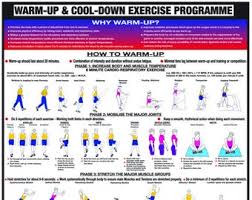 Exercise Stretching And Warm Up Charts Etsy