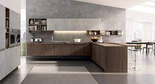 Gmart good quality hpl wood veneer rustic kitchen cabinets, china supplier hpl wood veneer kitchen cabinet set modern. Euromobil Lain Modern Contemporary Handleless Fitted Kitchen Cabinets Design Ideas Concrete Grey Dark Elm Laminate Veneer 1 Wonli Kitchens