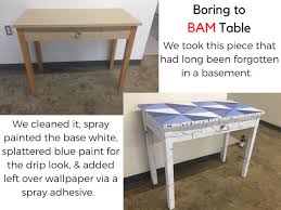 Old Desk Makeover Greencleandesigns Com Splatter Paint Techniques Ideas