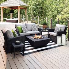 Lowes Fire Pit Coffee Table In 2020 Outdoor Patio Furniture Sets Clearance Patio Furniture Small Patio Furniture