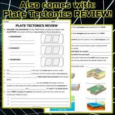 What lies directly beneath the crust? Worksheet Plate Tectonics Study Guide Practice And Review By Travis Terry