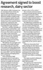 Thus not surprisingly, milk companies in malaysia are in demand. Holstein Milk Upm Sign Moa On Technology Transfer For Dairy Farming Universiti Putra Malaysia