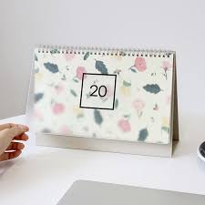 Gmz 2020 Pattern Spiral Bound Monthly Desk Calendar Desk Calendars Monthly Desk Calendar Desk Calendar Design