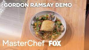 Cooking Demo Potato Crusted Sea Bass Extended Season 10 Ep 21 Ma Masterchef Masterchef Recipes Sea Bass