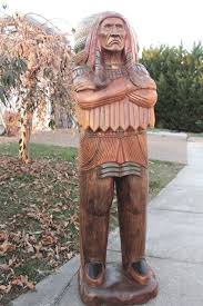 Wooden Indian Statue 6 Wood American Indian Cigar Store Etsy Cigar Store Indian Cigar Store Wood Statues