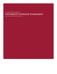 The Ohio State University Signage Standards By Brandon