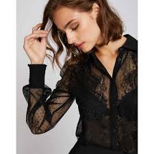 Un large choix à portée de main ! Mijesiti Jasnoca Fotelja Chemise Femme Dentelle Noir Tedxdharavi Com