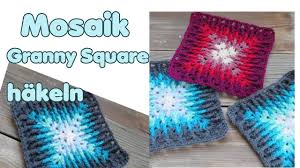 Häkle aus nur einem einzigen, klassischen granny square diese tolle, bunte decke. Mosaik Granny Squares Hakeln Anleitung Decke Kissen Etc Design Von Elements Cal Youtube