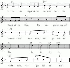 Du Du Liegst Mir Am Herzen Noten Liedtext Midi Akkorde