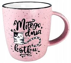 Lepiej tego dnia zostać w domu i po prostu przeczekać? Kubek Milego Dnia Kotku Prezent Na Swieta 9969521351 Allegro Pl