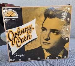 Johnny Cash Sun Record Company Distressed Graphic Men…