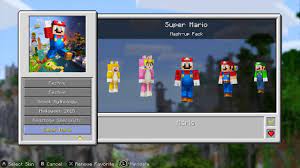 Install one of the downloadable skins from. Minecraft Nintendo Switch Edition Super Mario Mash Up All Skins Youtube