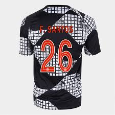 Calção masculino santos of.1 2021. Camisa Corinthians Iv 20 21 F Santos NÂº 26 Nike Masculina Preto Branco Shop Timao